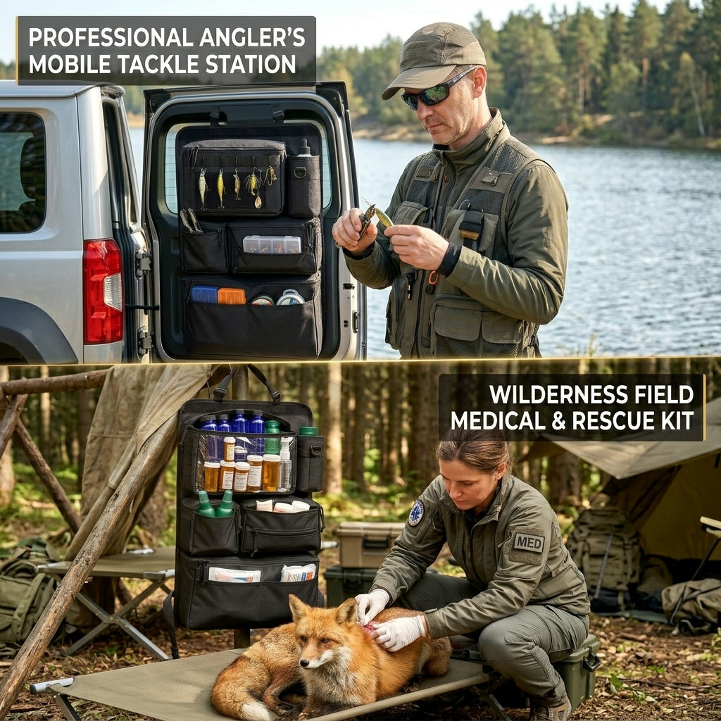 Tactical Molle Car Seat Back Organizer