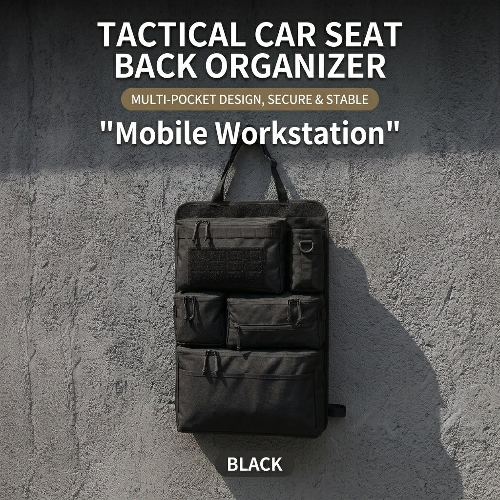 Tactical Molle Car Seat Back Organizer