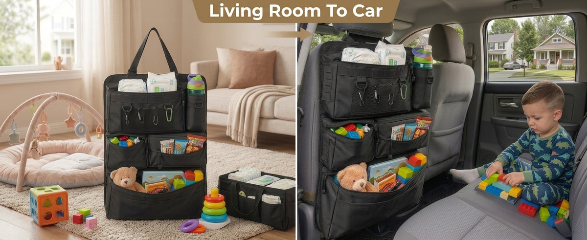 Tactical Molle Car Seat Back Organizer